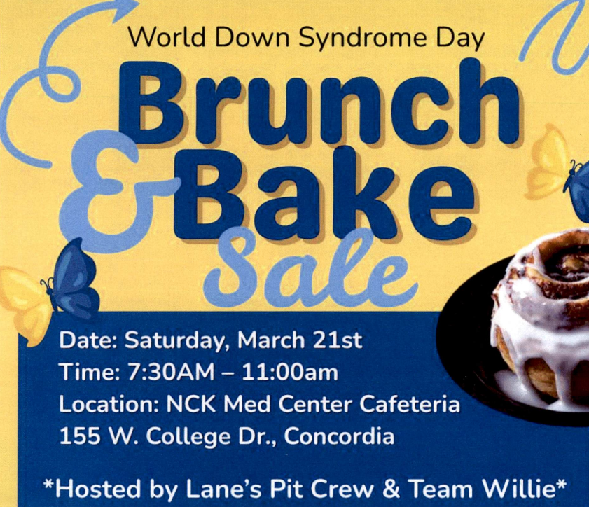 World Down Syndrome Day Brunch & Bake Sale flyer